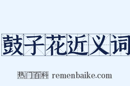 鼓子花近义词是什么意思的图片